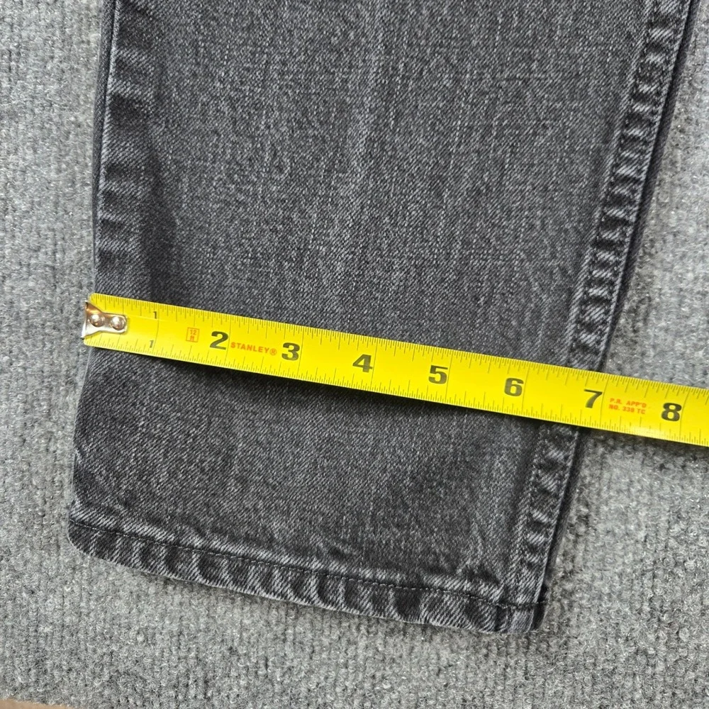 Arizona Jean Co Jeans Mens 44x30 Black Good Faded Straight Leg Denim